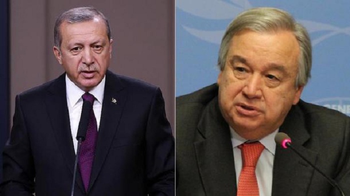 Staatspräsident Erdoğan telefoniert mit UN-Generalsekretär Guterres